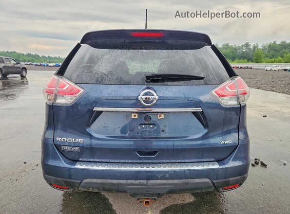 5N1AT2MV2GC922027 2016 NISSAN ROGUE Blue უკანა ხედი