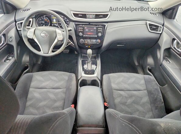 5N1AT2MV2GC922027 2016 NISSAN ROGUE Blue წინა პანელის ხედი