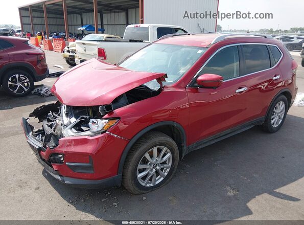 5N1AT2MV2HC775855 2017 NISSAN ROGUE Red Առջևի ձախ երեք քառորդ տեսարան