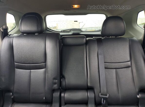 5N1AT2MV2HC810751 2017 NISSAN ROGUE Black Հետևի նստատեղերի տեսք