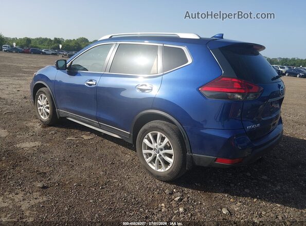 5N1AT2MV2HC833124 2017 NISSAN ROGUE Blue Trasero izquierdo