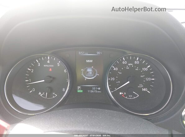 5N1AT2MV2HC833124 2017 NISSAN ROGUE Blue Vista de los asientos traseros