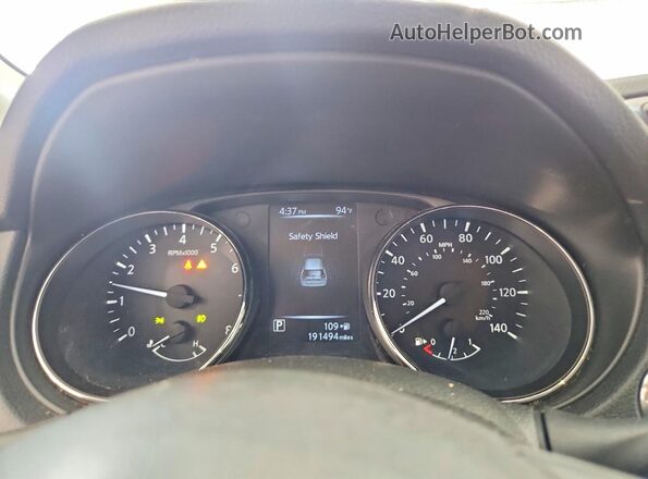 5N1AT2MV2HC835584 2017 NISSAN ROGUE Silver Սարքավորումների վահանակի տեսք