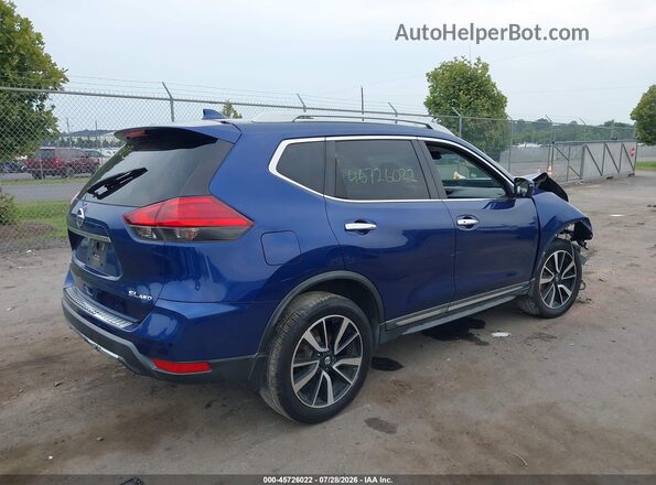 5N1AT2MV2HC851798 2017 NISSAN ROGUE Синий Задняя правая четверть