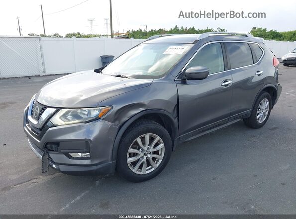 5N1AT2MV2HC855964 2017 NISSAN ROGUE Gray წინა მარცხენა ხედი სამი მეოთხედიდან