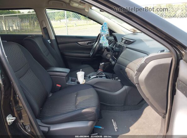 5N1AT2MV2HC888981 2017 NISSAN ROGUE Black Widok wnętrza z przodu