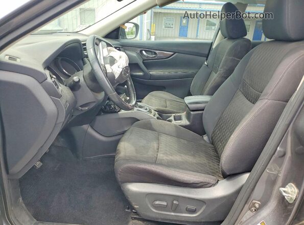 5N1AT2MV2JC733014 2018 NISSAN ROGUE Gray Widok wnętrza z przodu