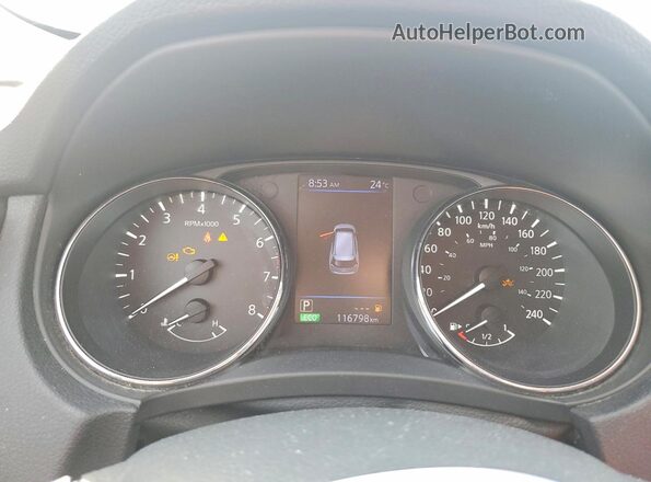 5N1AT2MV2JC821805 2018 NISSAN ROGUE Красный Вид щитка приборов