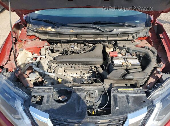 5N1AT2MV2JC821805 2018 NISSAN ROGUE Красный Вид задней части салона