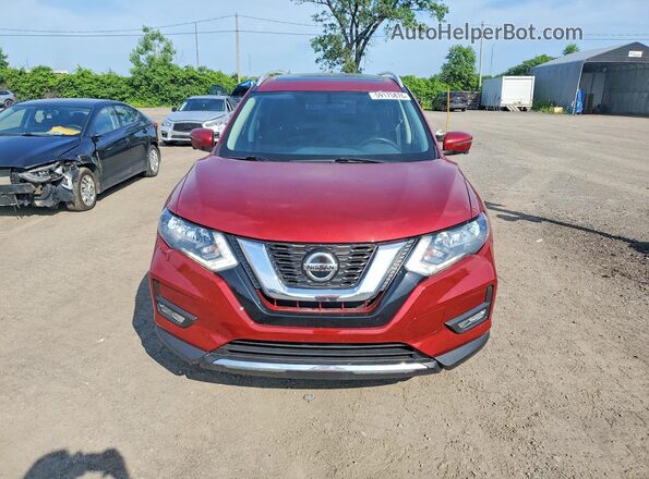 5N1AT2MV2JC821805 2018 NISSAN ROGUE Красный Вид спереди