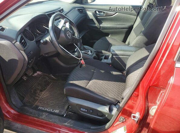 5N1AT2MV2JC821805 2018 NISSAN ROGUE Красный Вид салона спереди