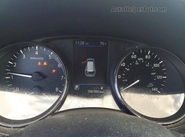5N1AT2MV2KC832515 2019 NISSAN ROGUE Silver ხელსაწყოთა პანელის ხედი