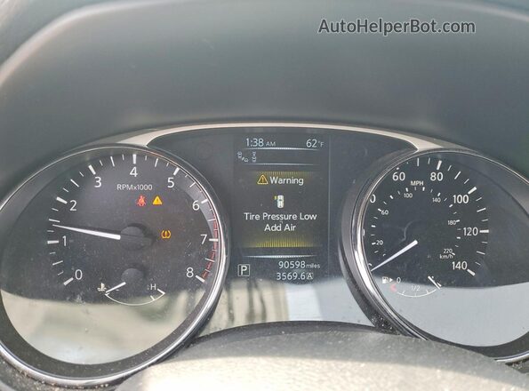 5N1AT2MV3GC743351 2016 NISSAN ROGUE Silver Սարքավորումների վահանակի տեսք