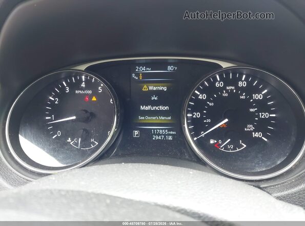 5N1AT2MV3GC766743 2016 NISSAN ROGUE Серый Вид задних сидений