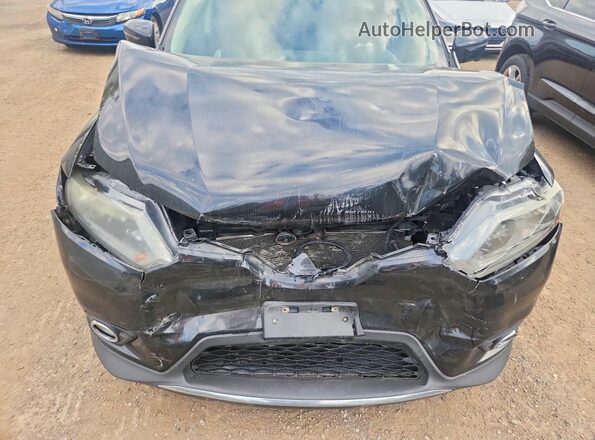 5N1AT2MV3GC788922 2016 NISSAN ROGUE Black Vista del compartimento del motor