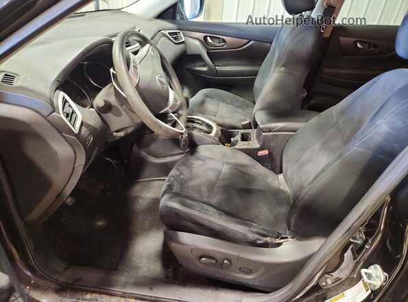 5N1AT2MV3GC810501 2016 NISSAN ROGUE Black Вид салону спереду