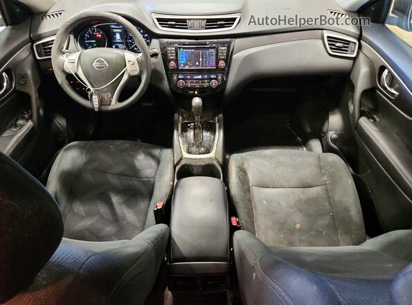 5N1AT2MV3GC810501 2016 NISSAN ROGUE Black Вид панелі приладів