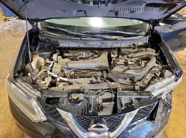 5N1AT2MV3GC810501 2016 NISSAN ROGUE Black Вид підкапотного простору