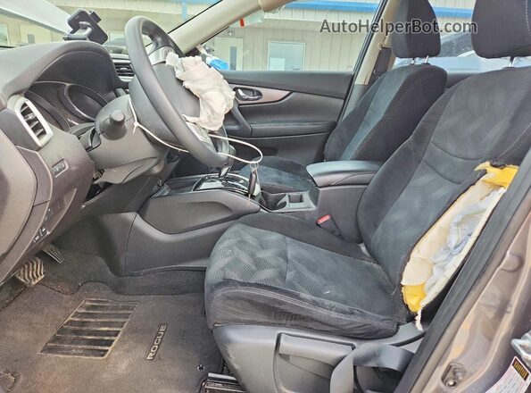 5N1AT2MV3GC815648 2016 NISSAN ROGUE Gray Widok wnętrza z przodu