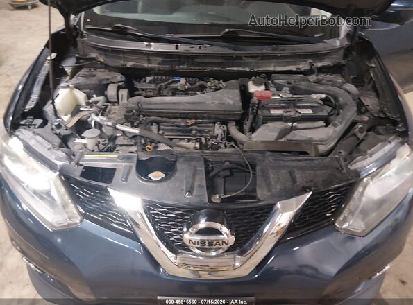 5N1AT2MV3GC853896 2016 NISSAN ROGUE Blue Widok z tyłu