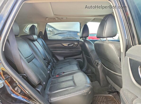 5N1AT2MV3GC854952 2016 NISSAN ROGUE Black უკანა სალონის ხედი