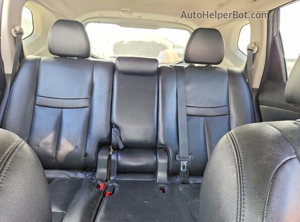 5N1AT2MV3GC854952 2016 NISSAN ROGUE Black უკანა სავარძლების ხედი