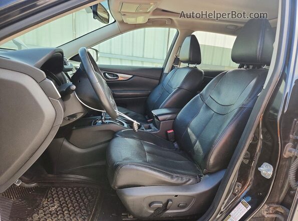 5N1AT2MV3GC854952 2016 NISSAN ROGUE Black წინა სალონის ხედი