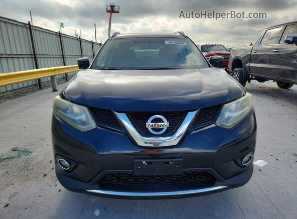 5N1AT2MV3GC854952 2016 NISSAN ROGUE Black წინა ხედი