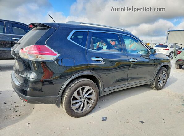 5N1AT2MV3GC854952 2016 NISSAN ROGUE Black უკანა მარჯვენა