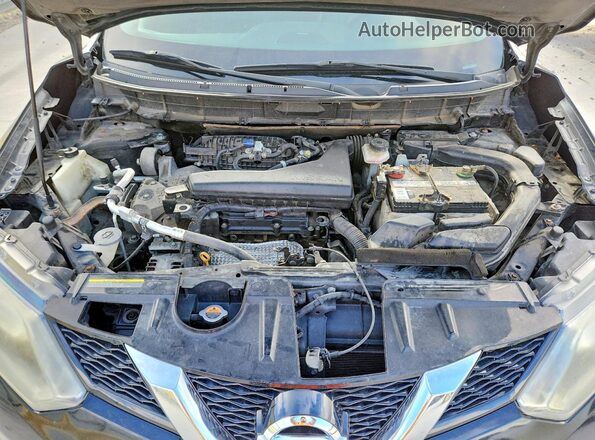 5N1AT2MV3GC854952 2016 NISSAN ROGUE Black ძრავის განყოფილების ხედი