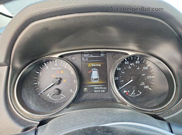 5N1AT2MV3GC854952 2016 NISSAN ROGUE Black ხელსაწყოთა პანელის ხედი