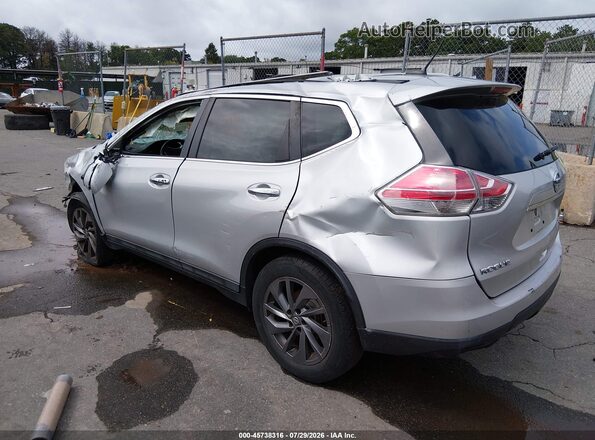 5N1AT2MV3GC876689 2016 NISSAN ROGUE Серебряный Задняя левая четверть