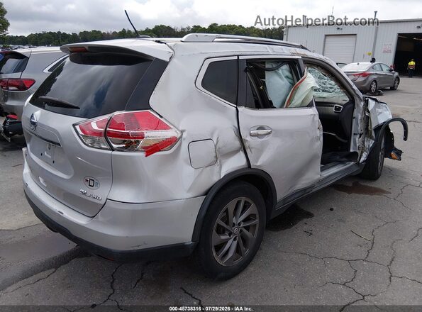 5N1AT2MV3GC876689 2016 NISSAN ROGUE Серебряный Задняя правая четверть