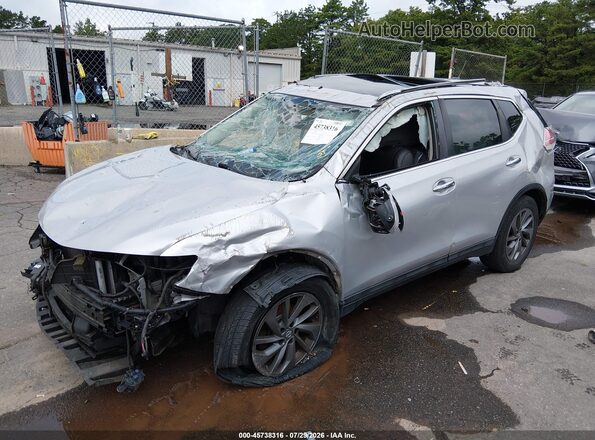 5N1AT2MV3GC876689 2016 NISSAN ROGUE Серебряный Передняя левая четверть