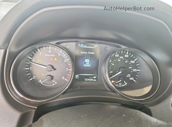 5N1AT2MV3HC779199 2017 NISSAN ROGUE Silver Вид щитка приладів