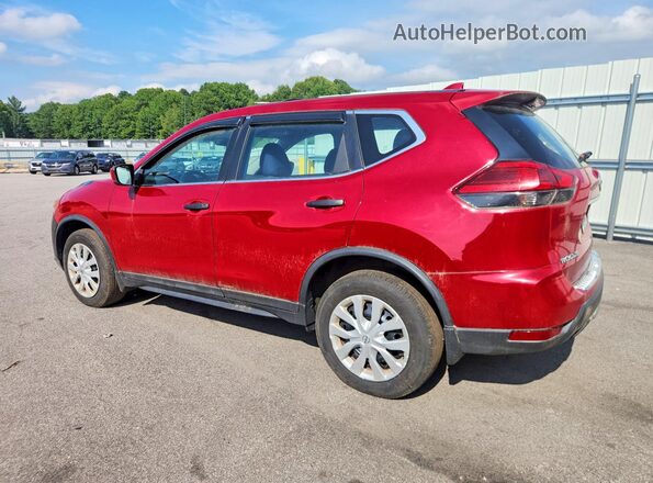 5N1AT2MV3HC779879 2017 NISSAN ROGUE Красный Задняя левая четверть