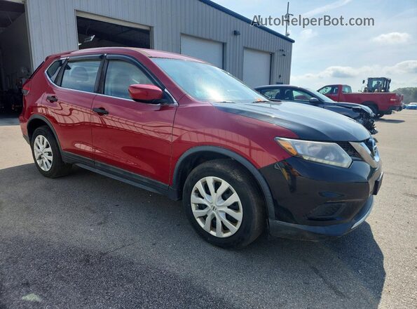 5N1AT2MV3HC779879 2017 NISSAN ROGUE Красный Передняя правая четверть