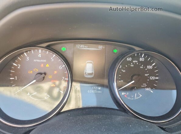 5N1AT2MV3HC794656 2017 NISSAN ROGUE White ხელსაწყოთა პანელის ხედი