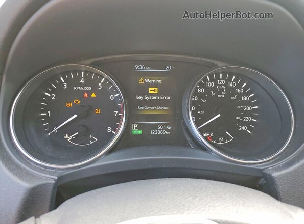 5N1AT2MV3HC796374 2017 NISSAN ROGUE Black Вид щитка приладів