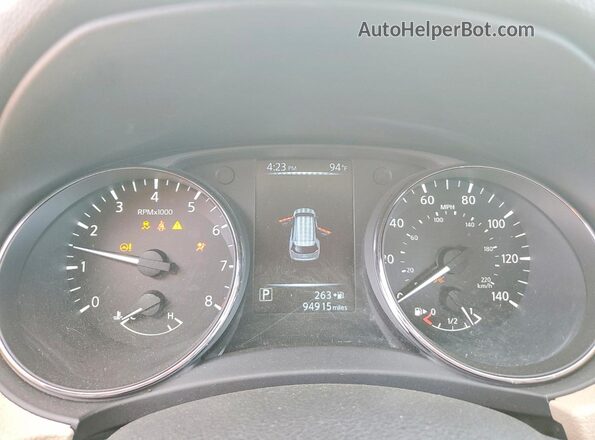 5N1AT2MV3HC848876 2017 NISSAN ROGUE White Vista del cuadro de instrumentos