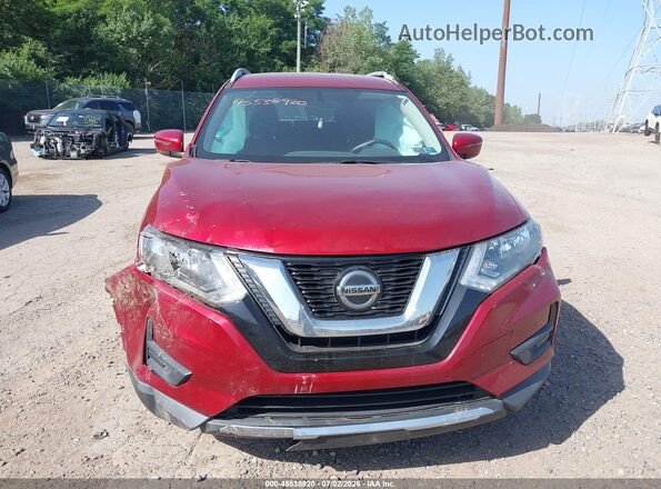 5N1AT2MV3JC770167 2018 NISSAN ROGUE Red Widok wnętrza z tyłu