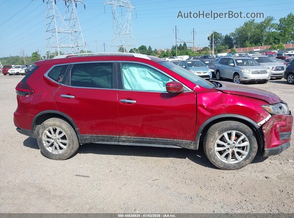 5N1AT2MV3JC770167 2018 NISSAN ROGUE Red Widok wnętrza 360 stopni
