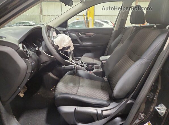 5N1AT2MV3JC770301 2018 NISSAN ROGUE Black Front interior view