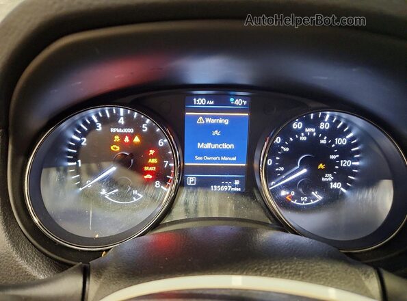 5N1AT2MV3JC770301 2018 NISSAN ROGUE Black Instrument cluster view
