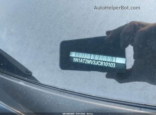 5N1AT2MV3JC810103 2018 NISSAN ROGUE Gray 