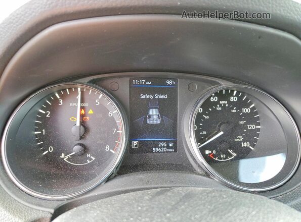 5N1AT2MV3JC819738 2018 NISSAN ROGUE Бордовый Вид щитка приборов