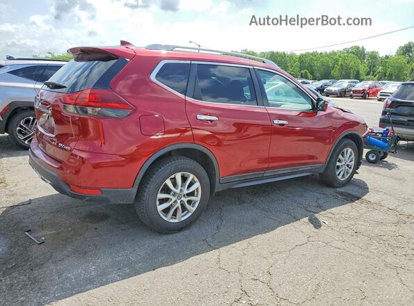 5N1AT2MV3JC819738 2018 NISSAN ROGUE Бордовый Задняя правая четверть