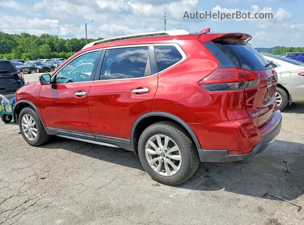 5N1AT2MV3JC819738 2018 NISSAN ROGUE Бордовый Задняя левая четверть