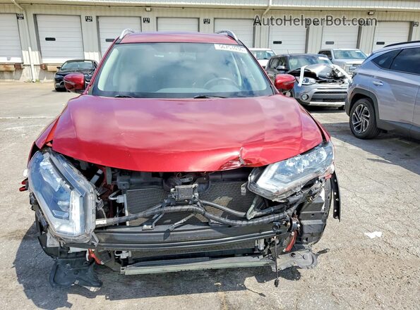 5N1AT2MV3JC819738 2018 NISSAN ROGUE Бордовый Вид спереди