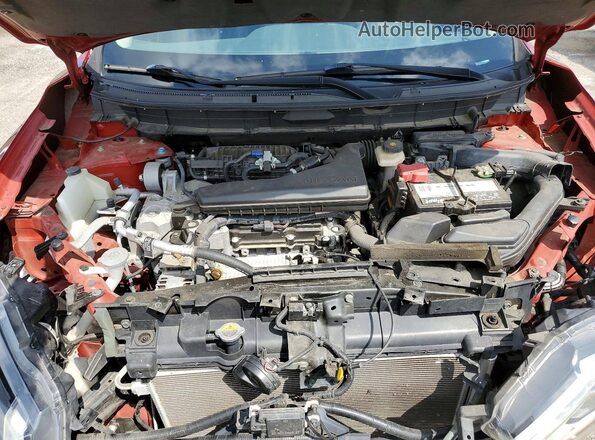 5N1AT2MV3JC819738 2018 NISSAN ROGUE Бордовый Вид подкапотного пространства